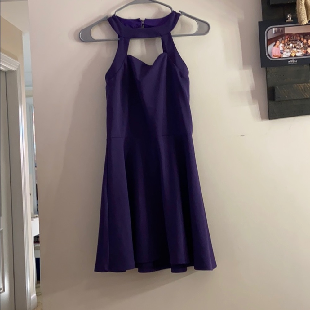 purple cute girls dress